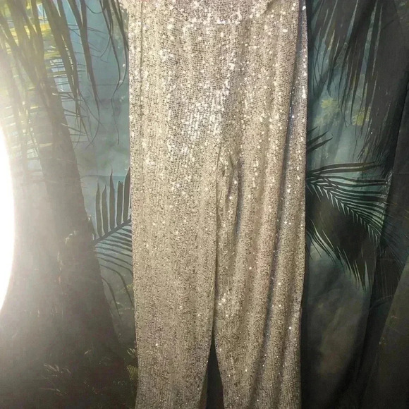Strapless Sequin Jumpsuit - Picture 14 of 16